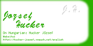 jozsef hucker business card