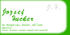 jozsef hucker business card